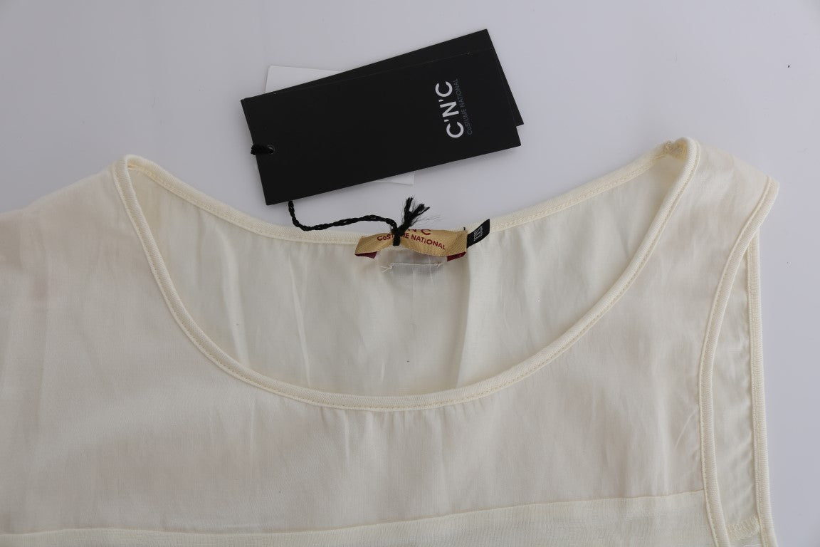 Chemisier asymétrique beige Costume National