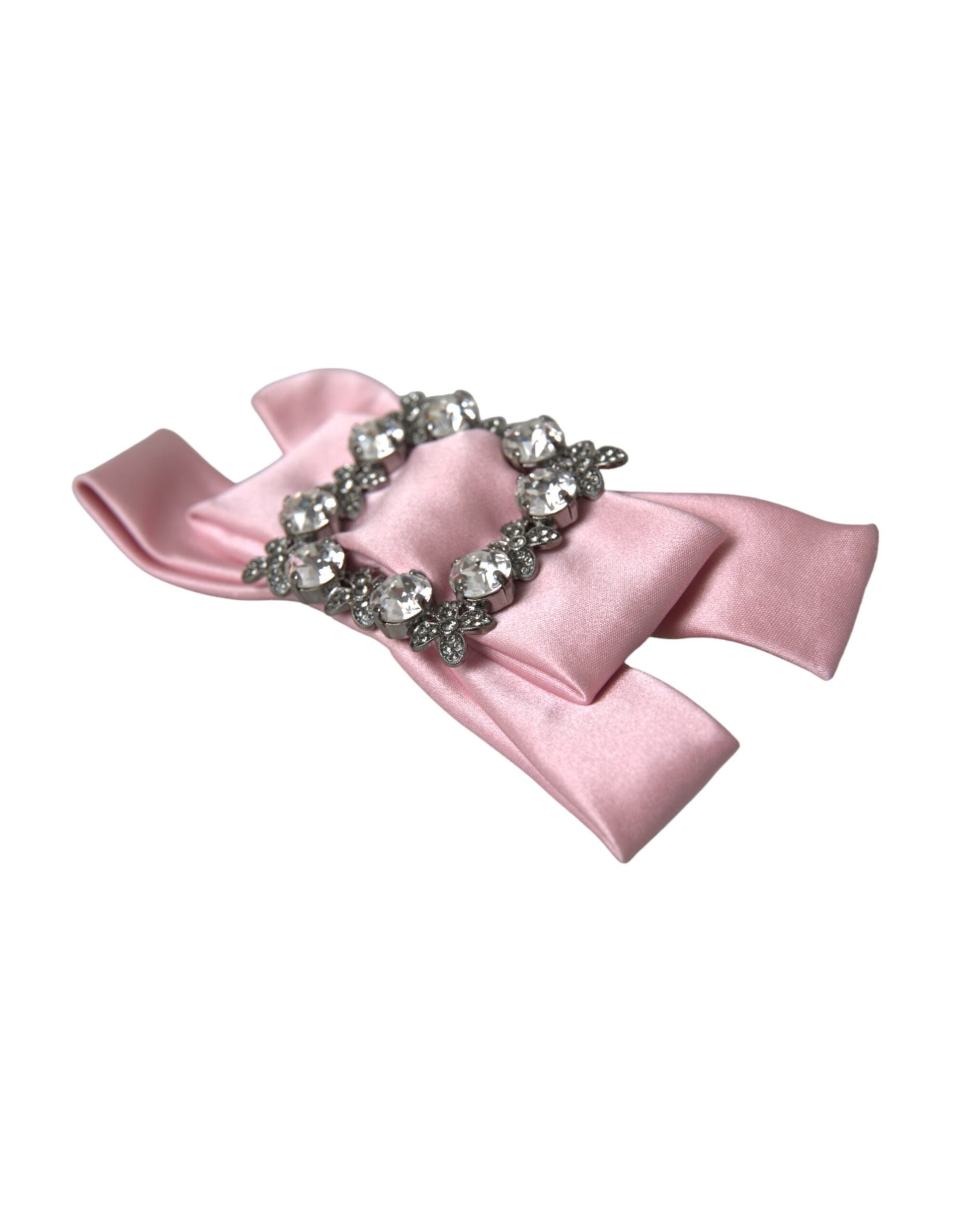 Broche à cheveux Dolce &amp; Gabbana en cristal satiné rose