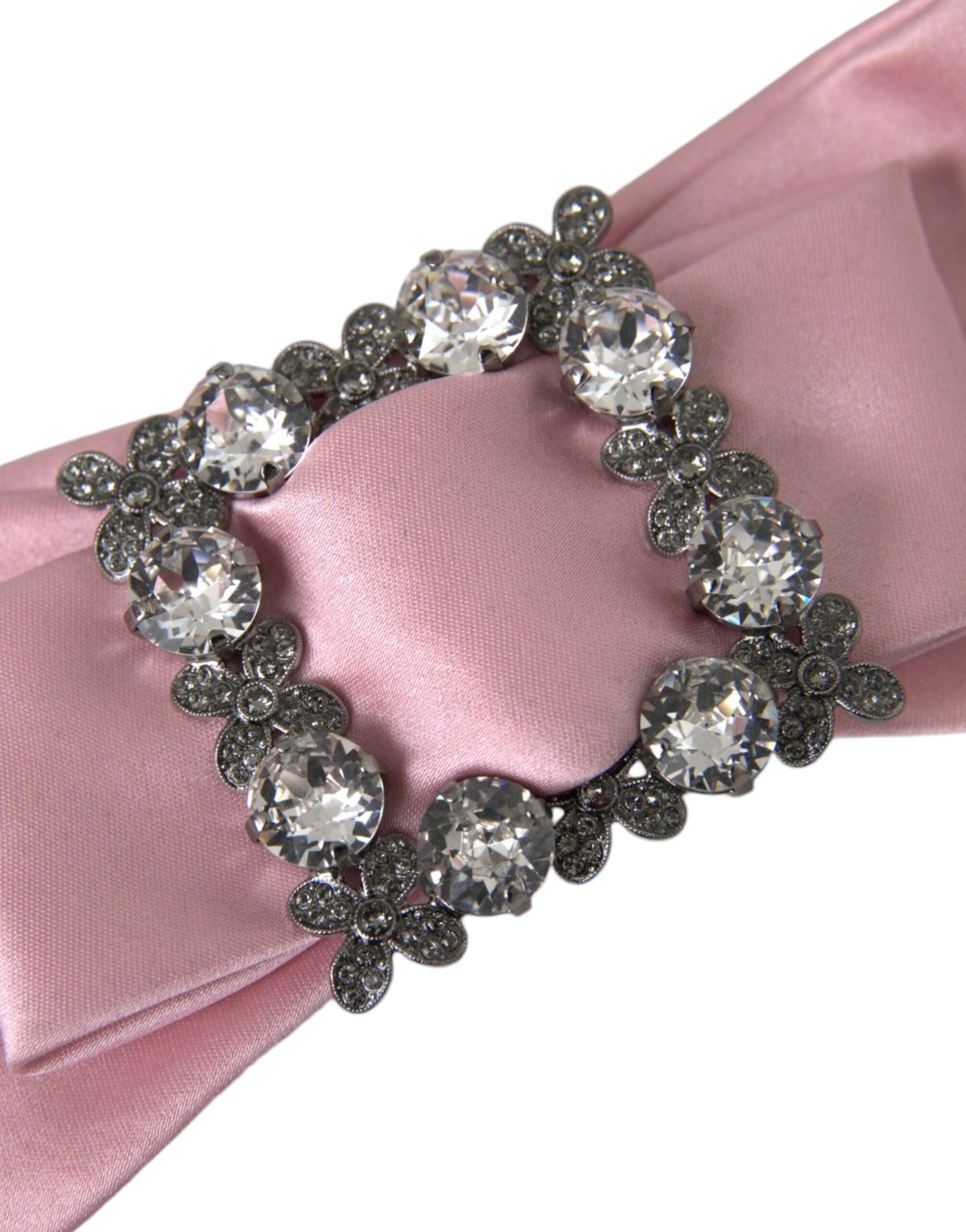 Broche à cheveux Dolce &amp; Gabbana en cristal satiné rose