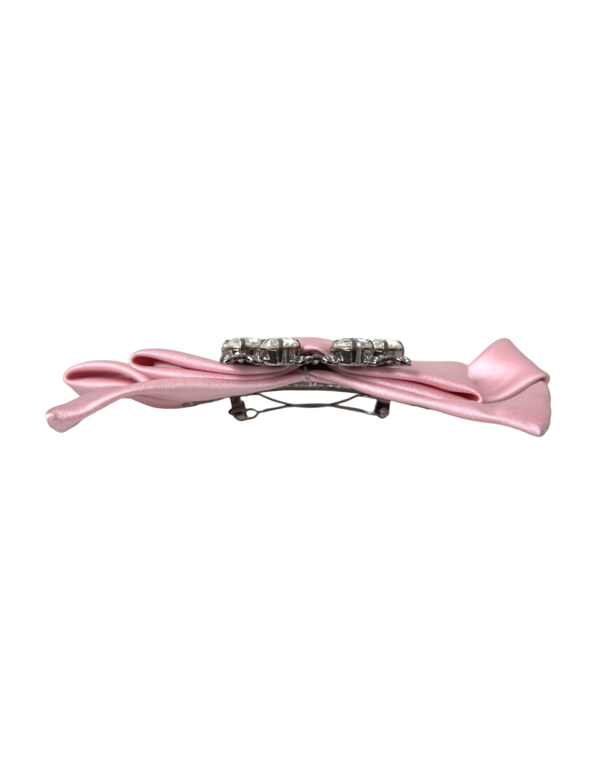 Broche à cheveux Dolce &amp; Gabbana en cristal satiné rose