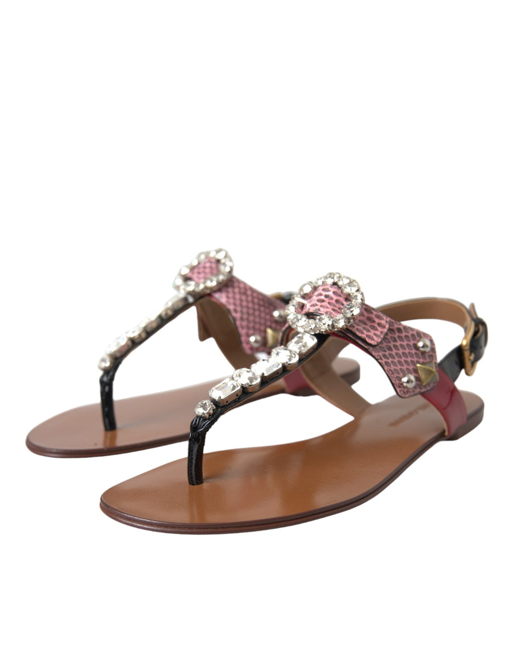 Sandales et tongs Dolce &amp; Gabbana en cristal multicolore