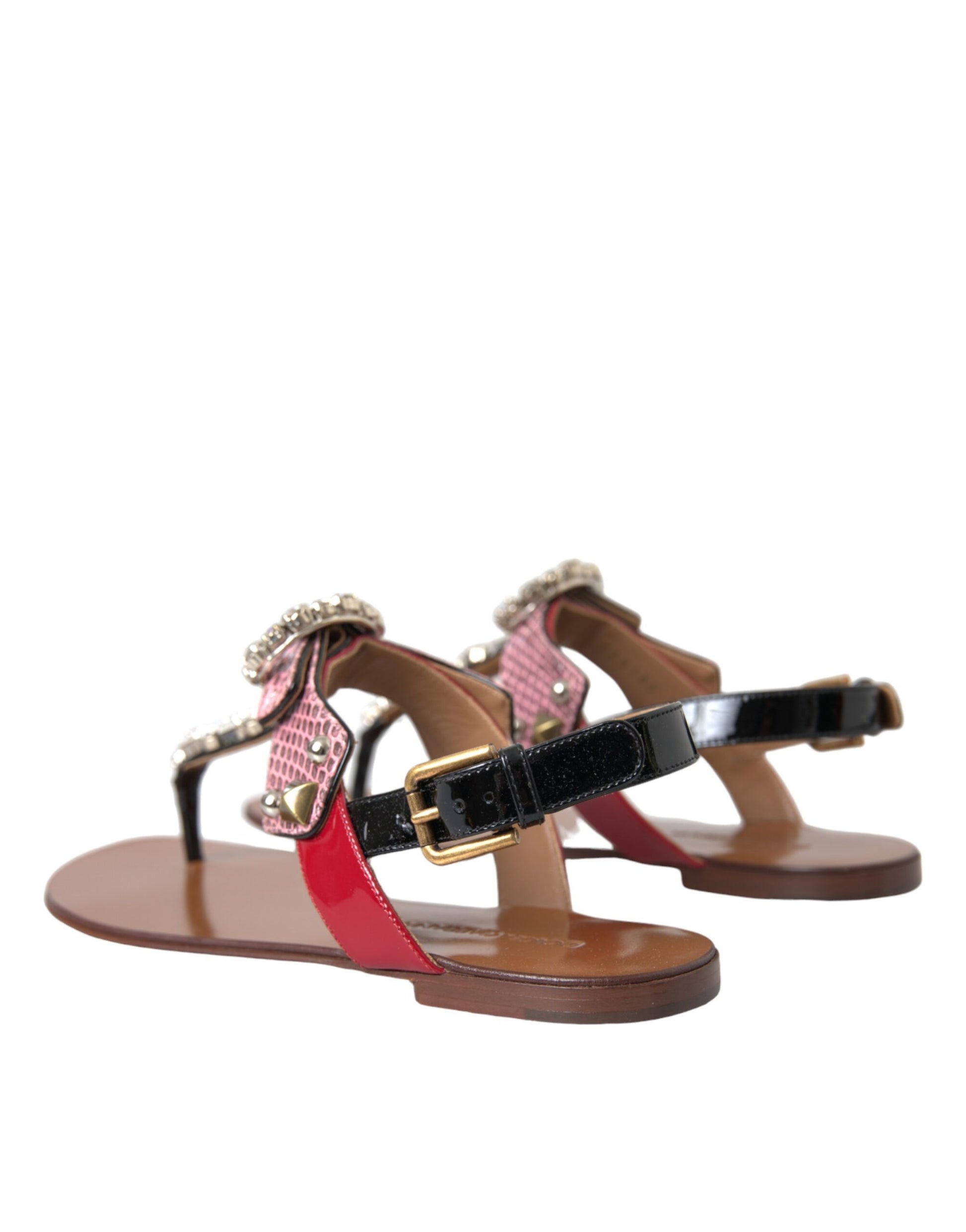 Sandales et tongs Dolce &amp; Gabbana en cristal multicolore