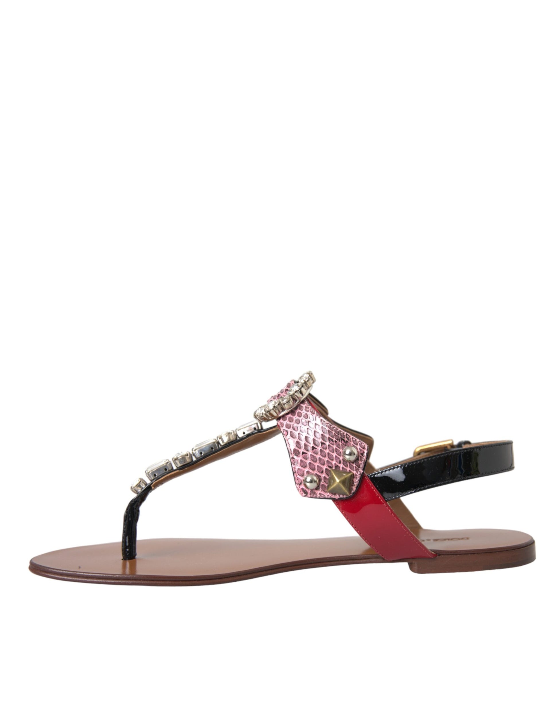 Sandales et tongs Dolce &amp; Gabbana en cristal multicolore