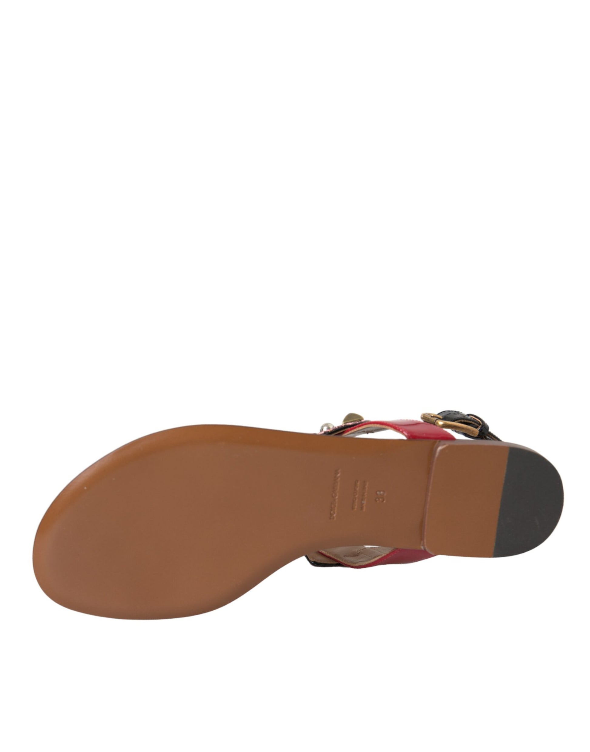 Sandales et tongs Dolce &amp; Gabbana en cristal multicolore