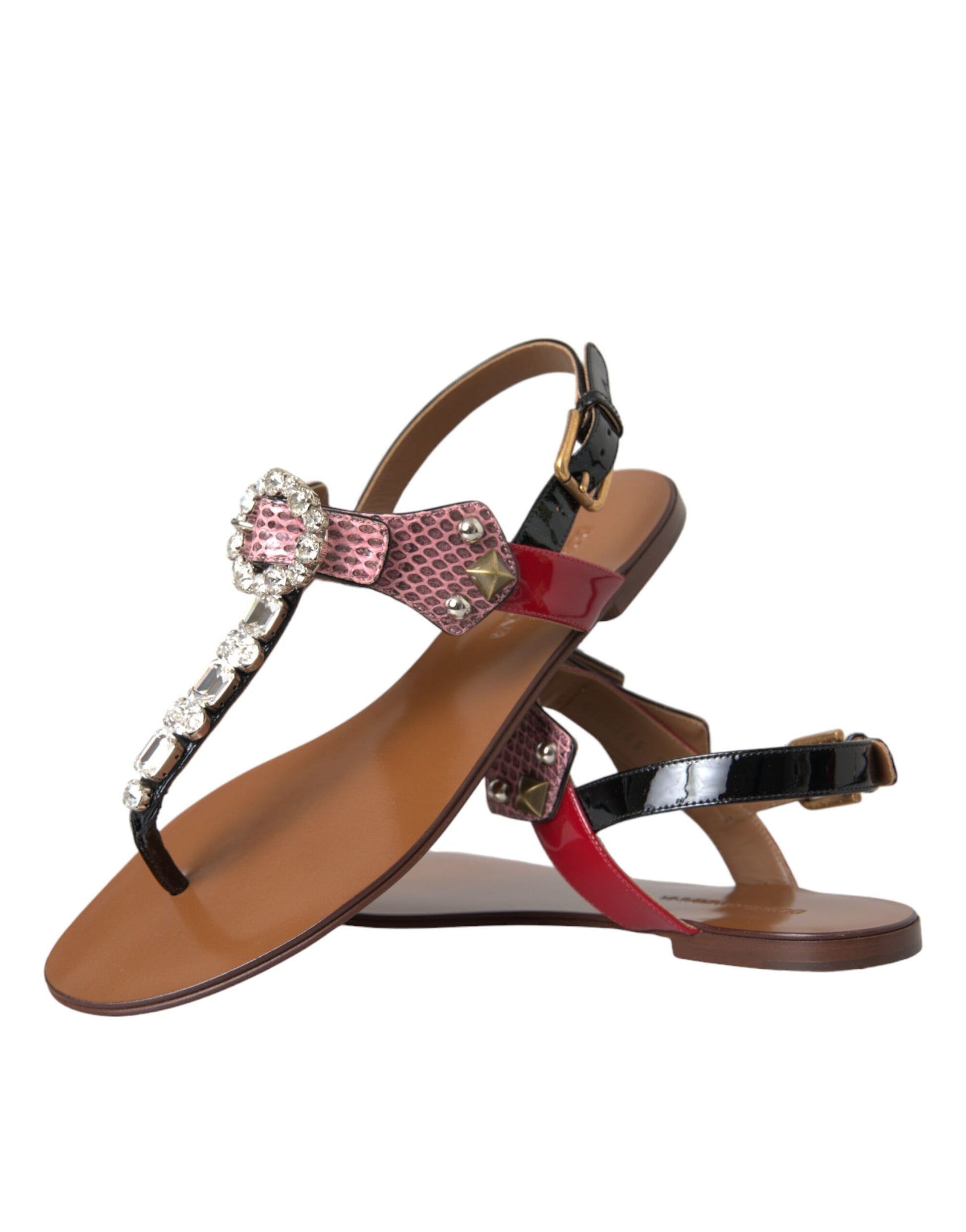 Sandales et tongs Dolce &amp; Gabbana en cristal multicolore