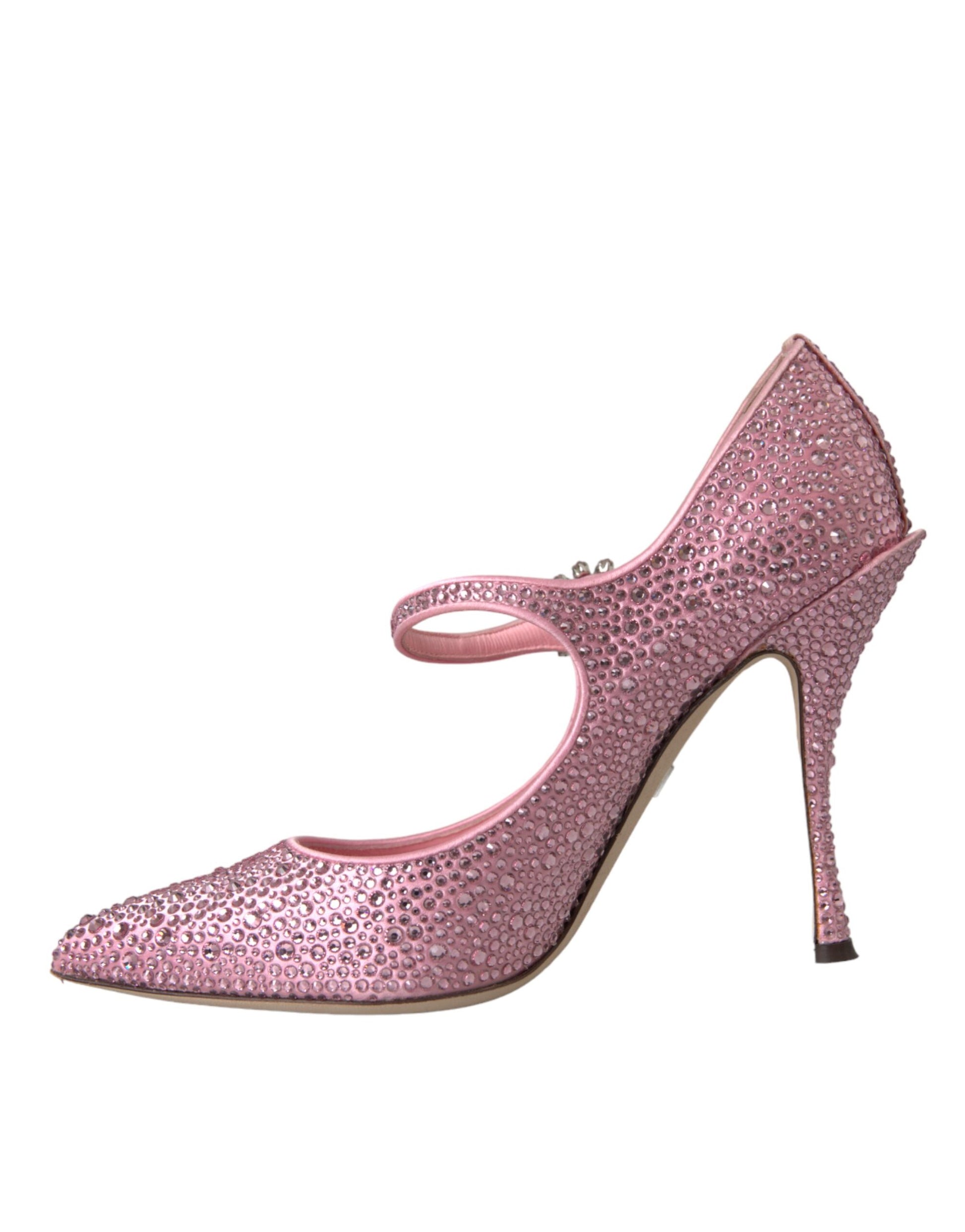 Escarpins Dolce &amp; Gabbana à talons et strass roses