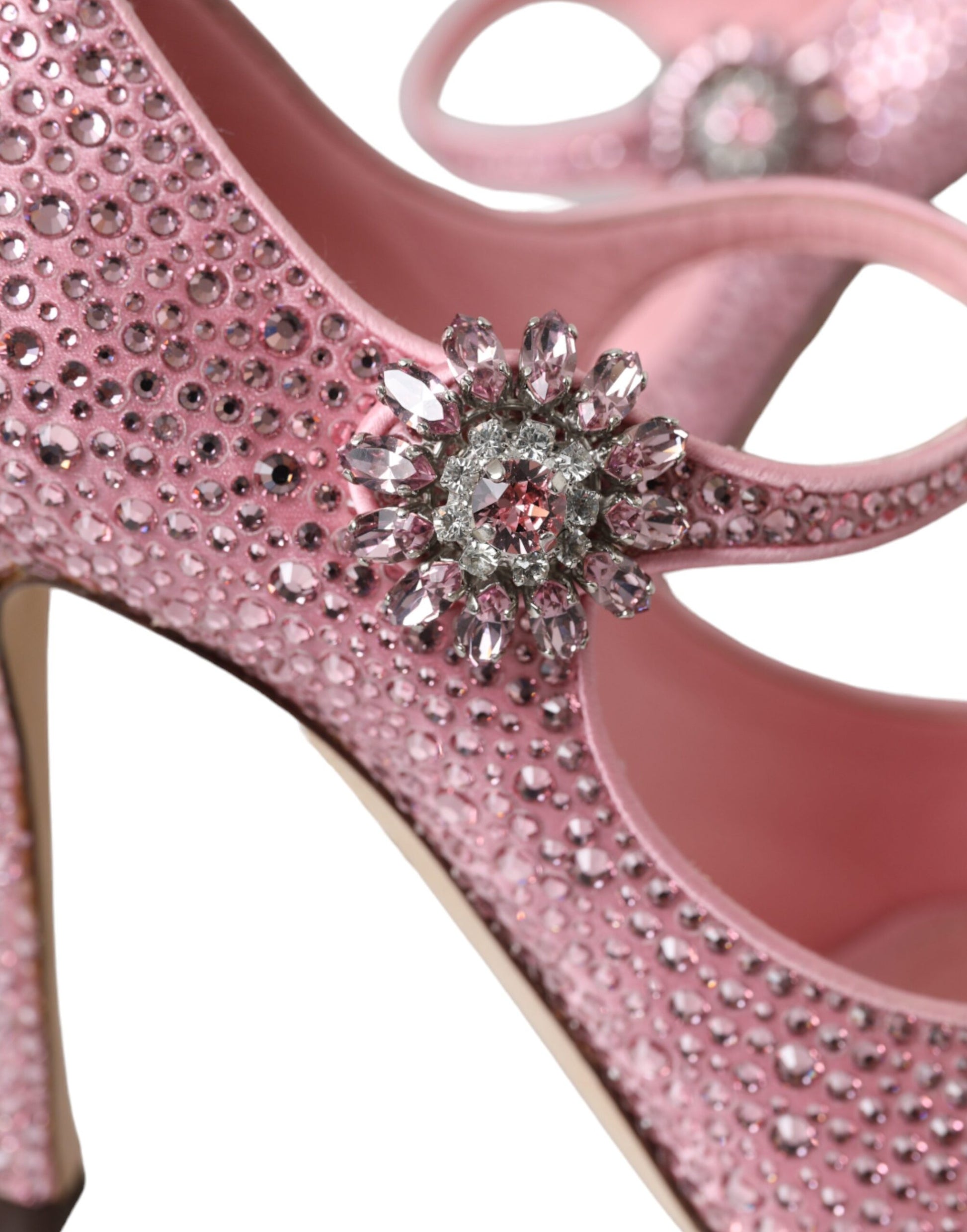 Escarpins Dolce &amp; Gabbana à talons et strass roses