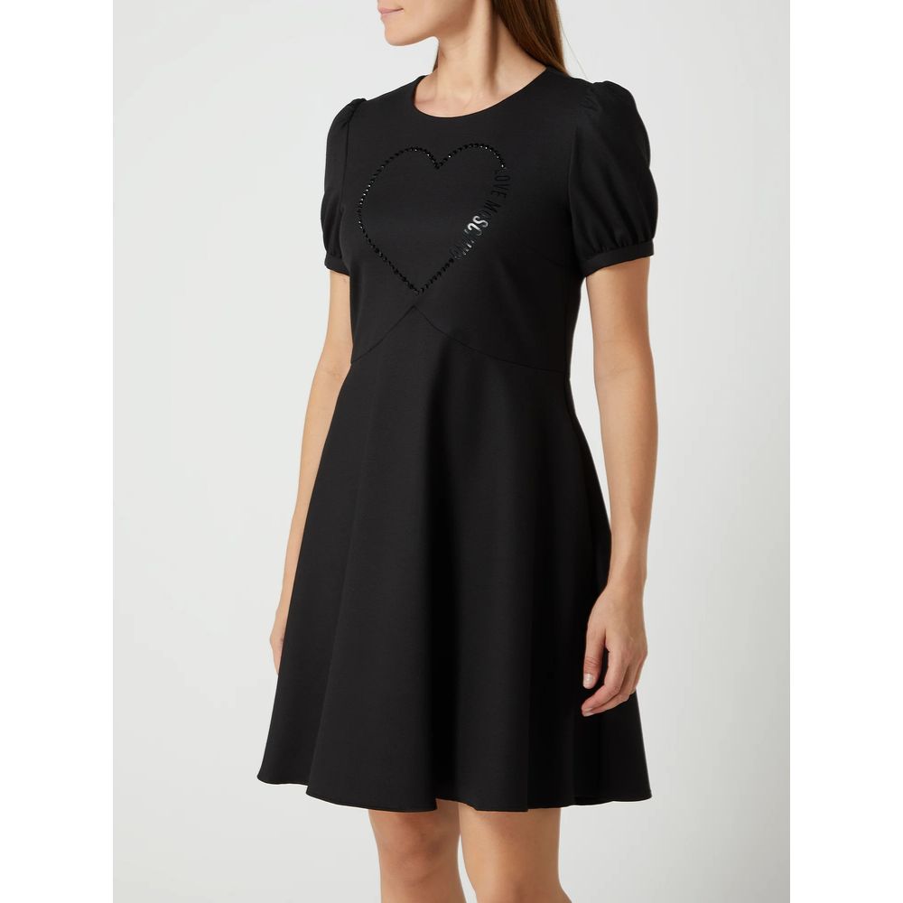 Robe en polyester noir Love Moschino pour femme