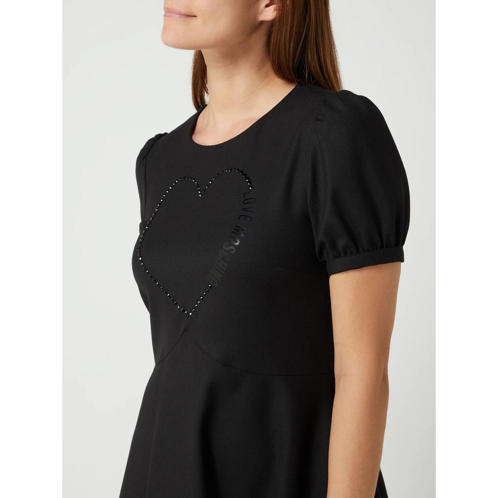 Robe en polyester noir Love Moschino pour femme