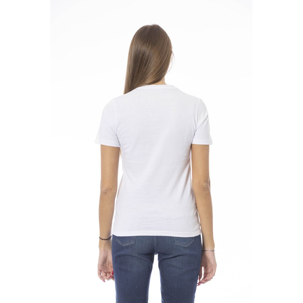 Haut en coton blanc tendance Baldinini pour femme
