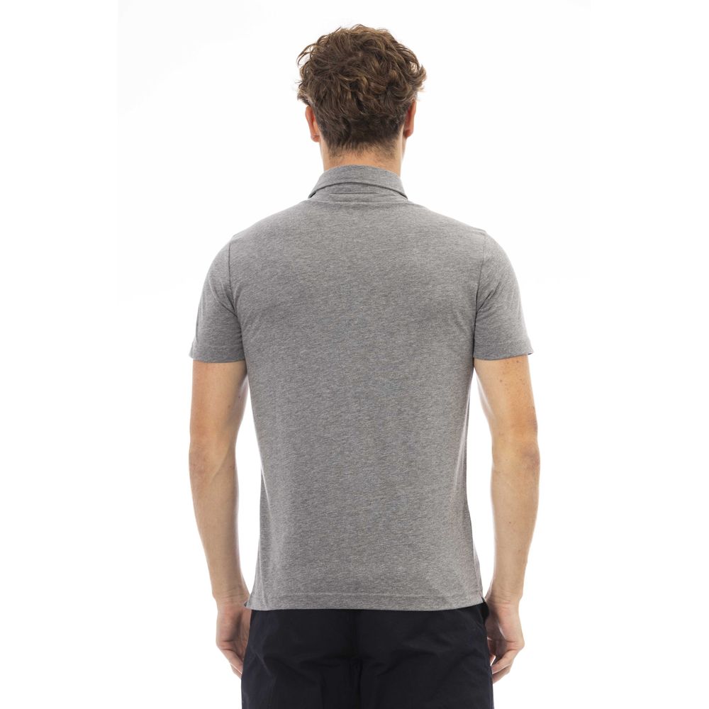 Polo homme en coton gris tendance Baldinini