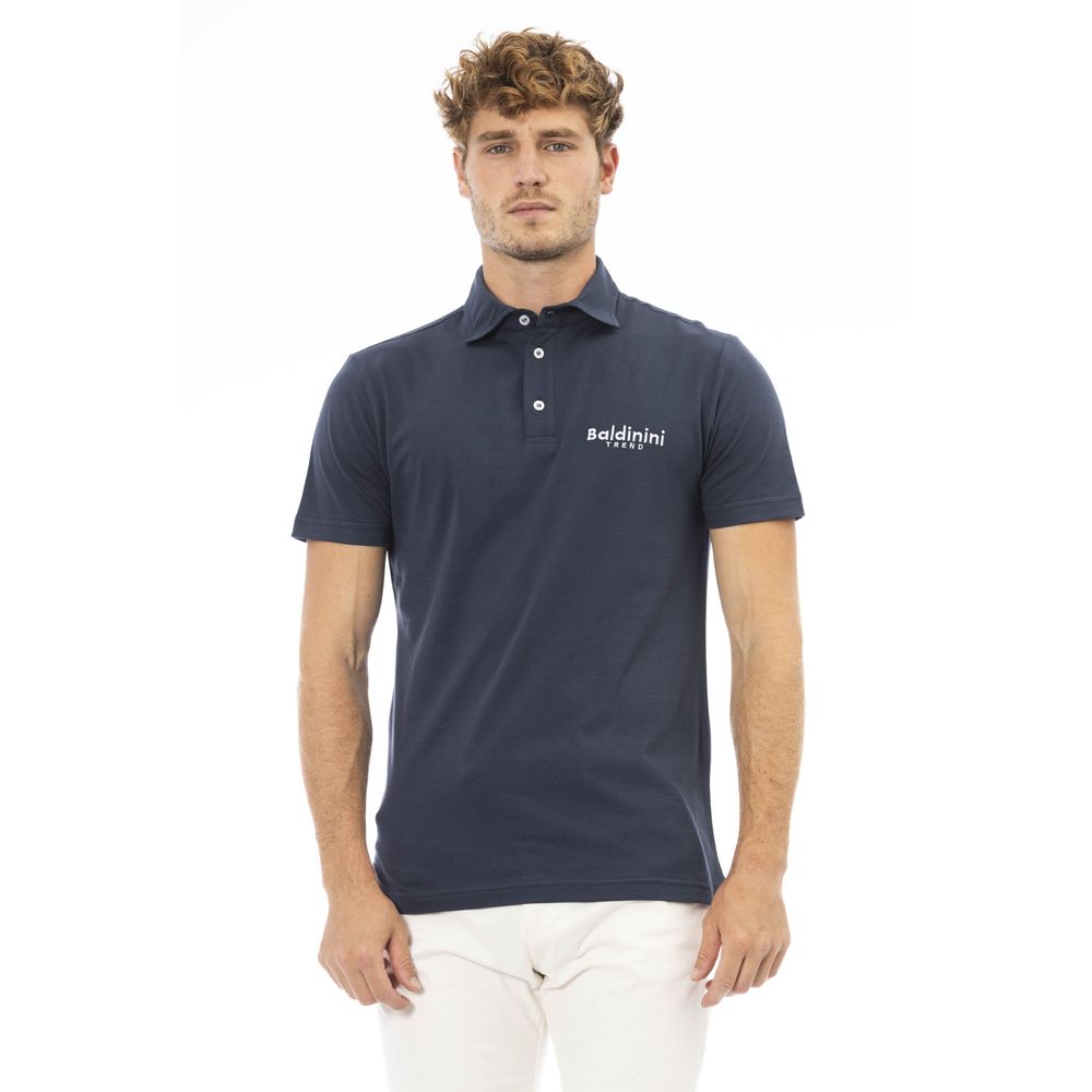 Polo homme en coton bleu tendance Baldinini