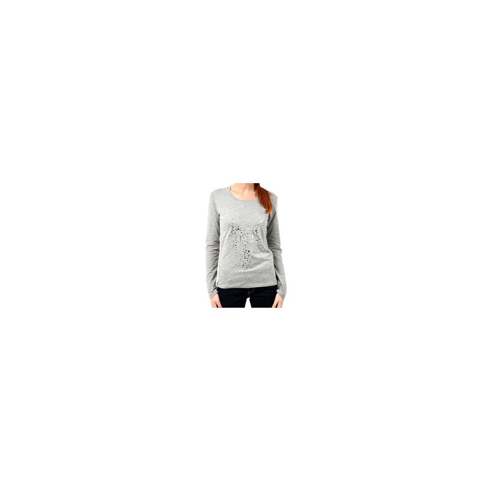 T-shirt femme en coton gris Montana Blu
