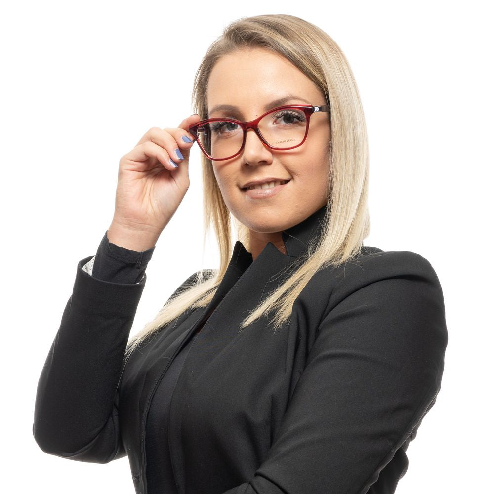 Emilio Pucci Red Plastic Glasses (Frames)