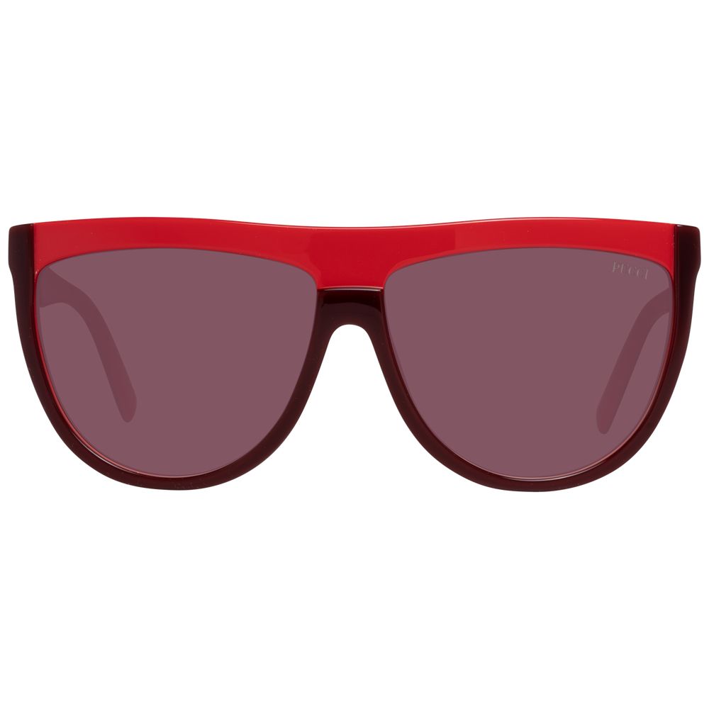Lunettes de soleil bordeaux Emilio Pucci pour femme