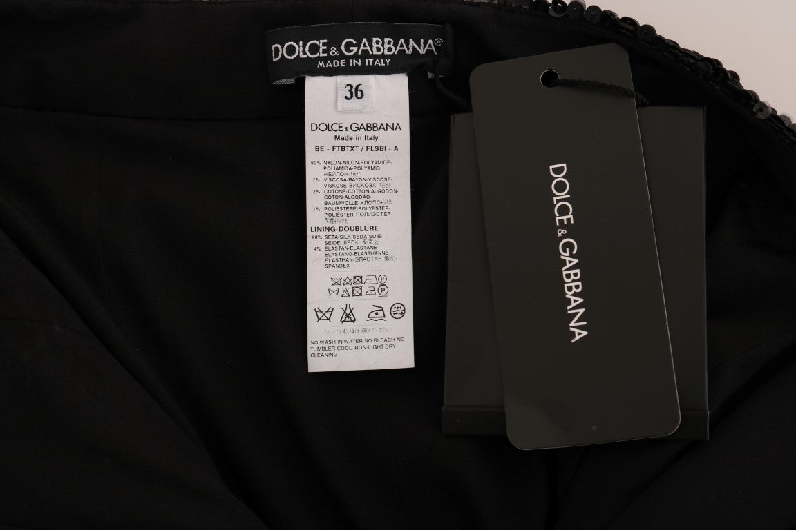 Short tendance noir à paillettes Dolce &amp; Gabbana