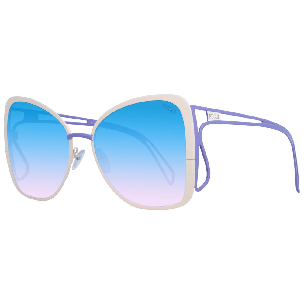 Lunettes de soleil crème Emilio Pucci pour femme