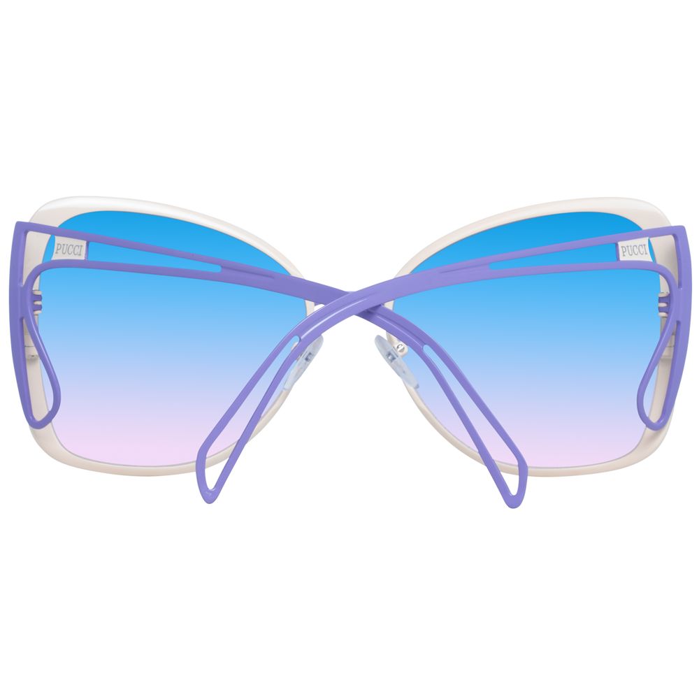 Lunettes de soleil crème Emilio Pucci pour femme