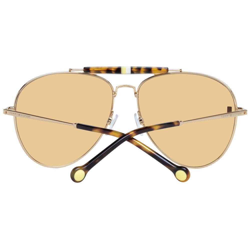 Lunettes de soleil Tommy Hilfiger dorées pour femme