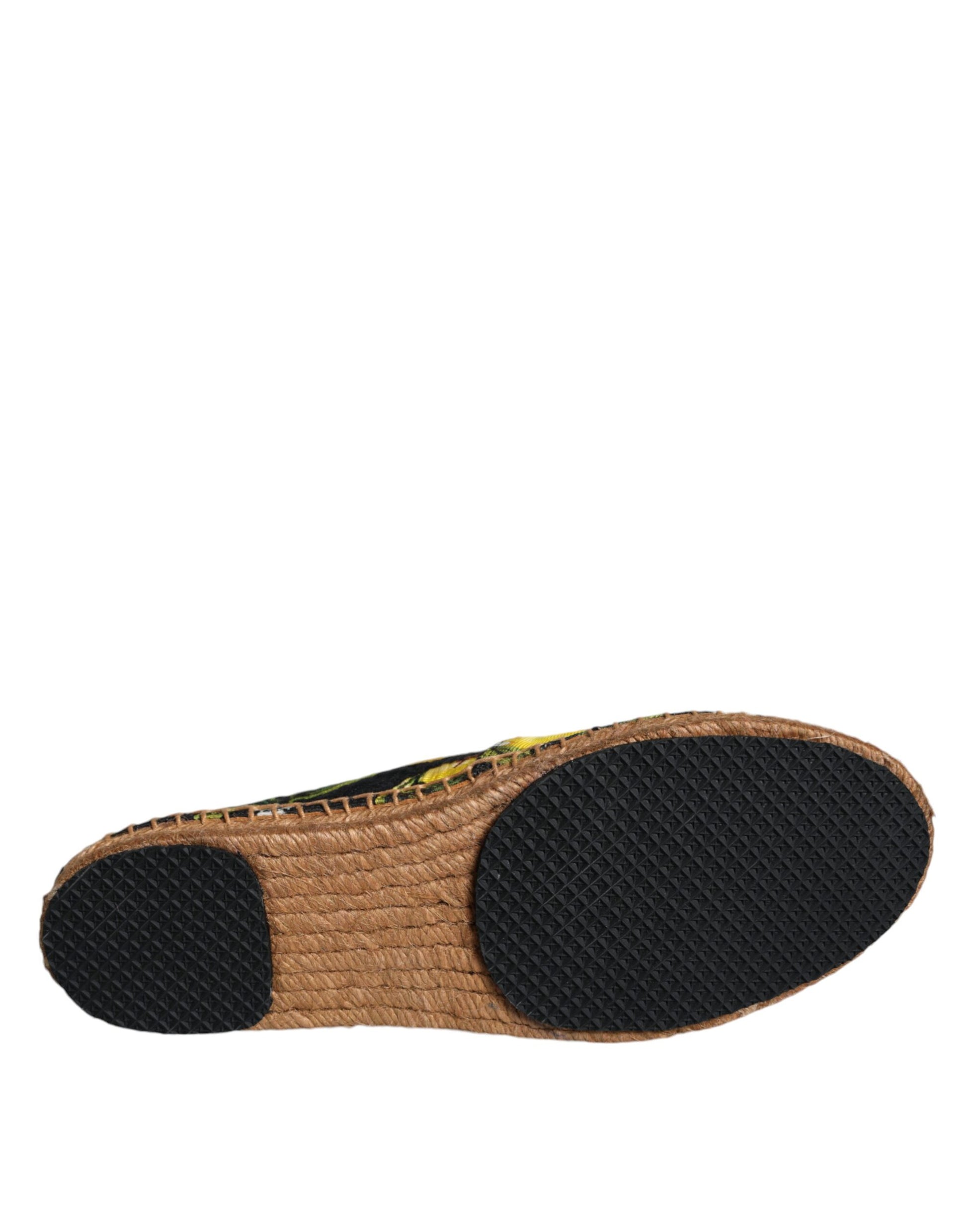 Espadrilles à enfiler Dolce &amp; Gabbana multicolores citron