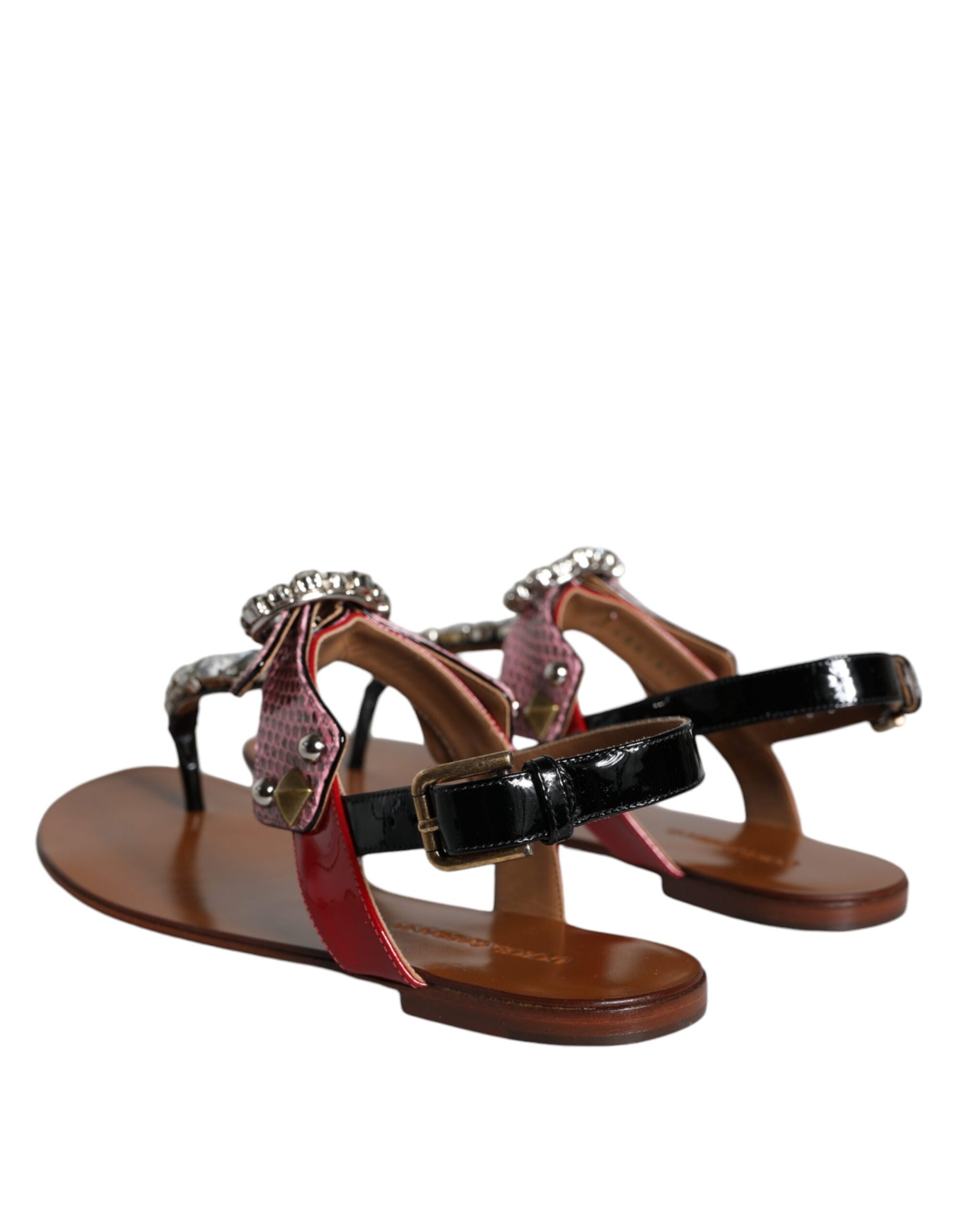 Sandales et tongs Dolce &amp; Gabbana en cristal multicolore