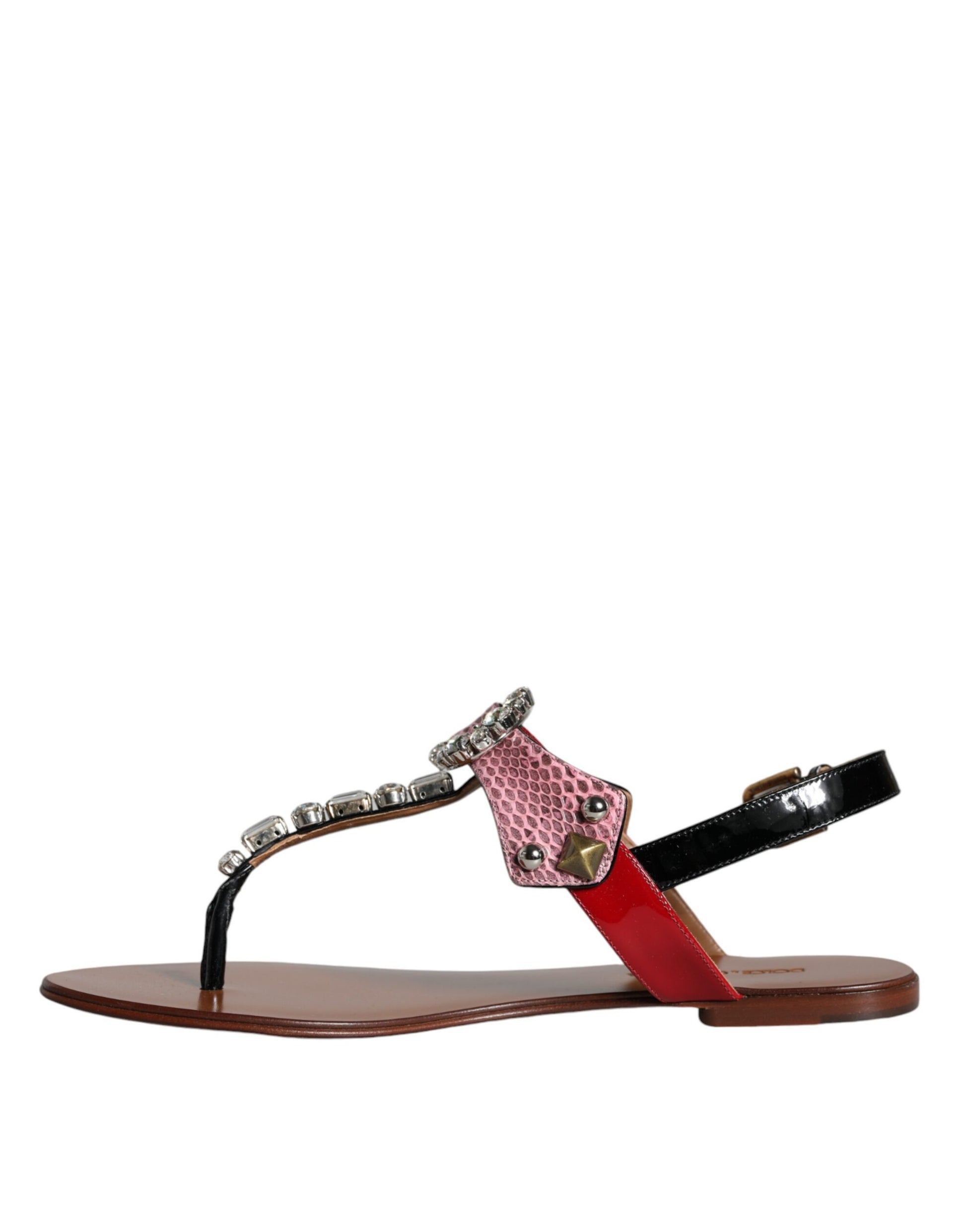 Sandales et tongs Dolce &amp; Gabbana en cristal multicolore