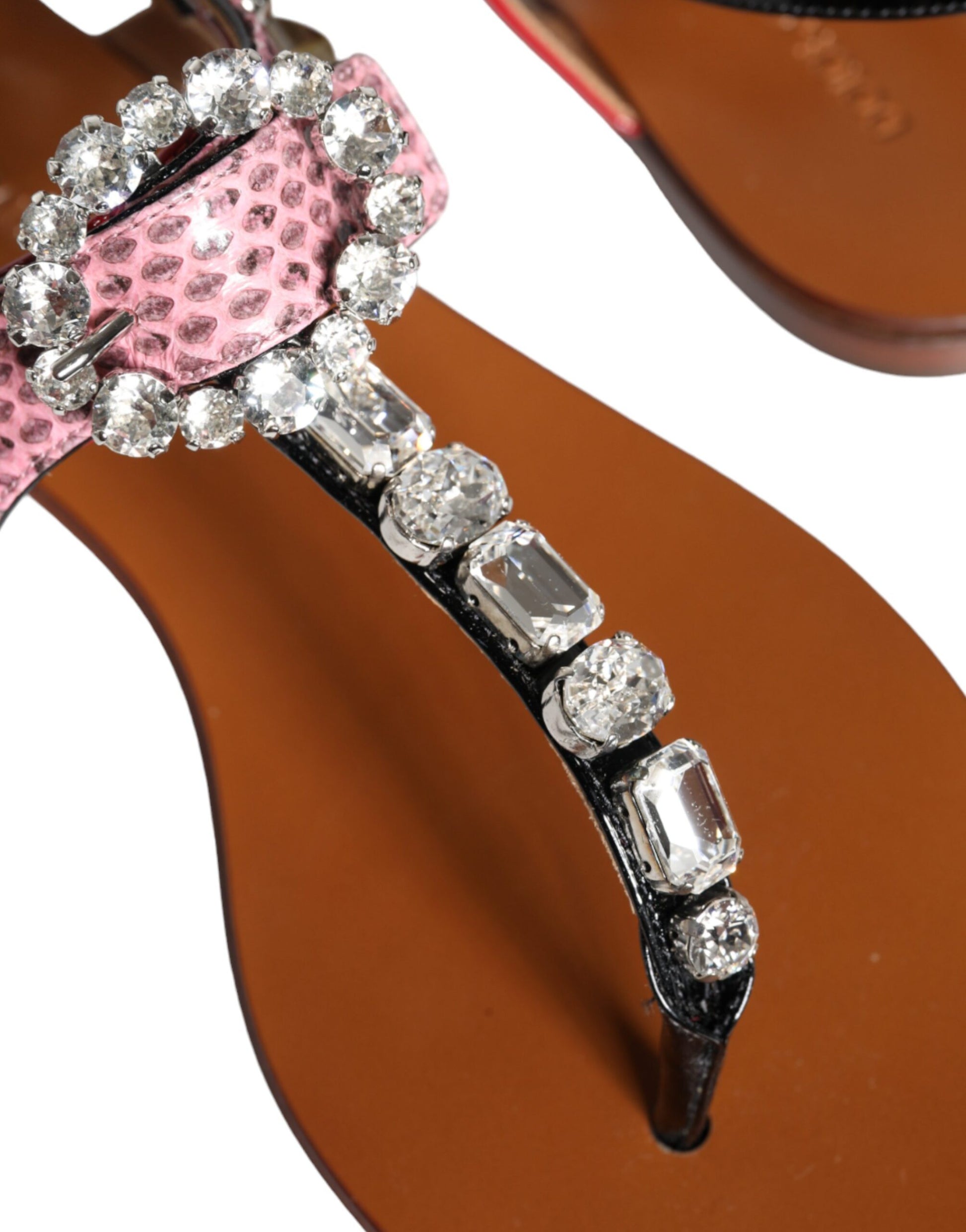 Sandales et tongs Dolce &amp; Gabbana en cristal multicolore