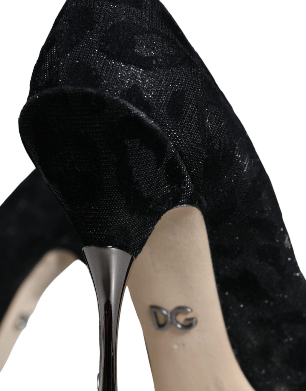 Escarpins à talons hauts Dolce &amp; Gabbana en lurex léopard noir
