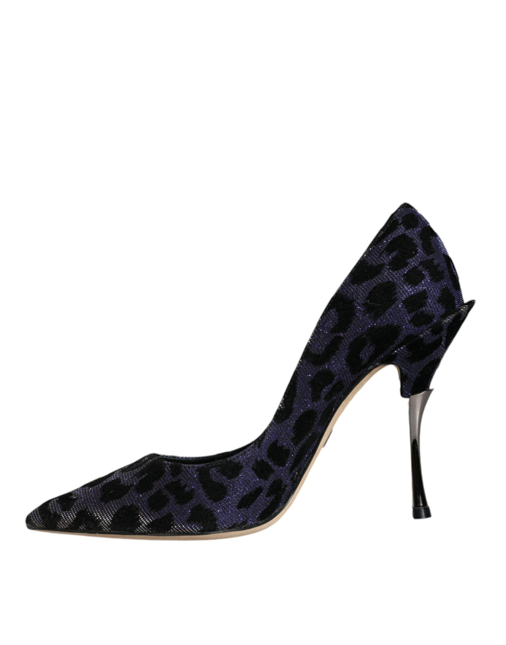 Escarpins à talons hauts Dolce &amp; Gabbana en lurex léopard violet