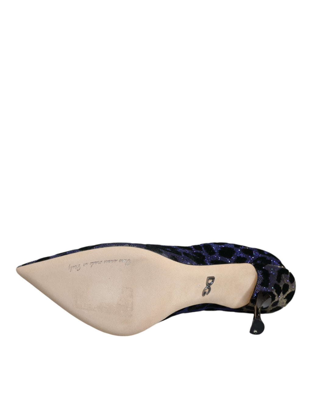Escarpins à talons hauts Dolce &amp; Gabbana en lurex léopard violet