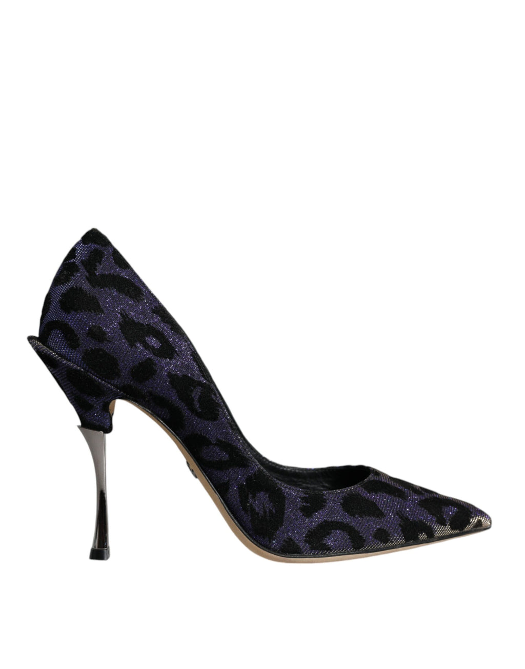 Escarpins à talons hauts Dolce &amp; Gabbana en lurex léopard violet