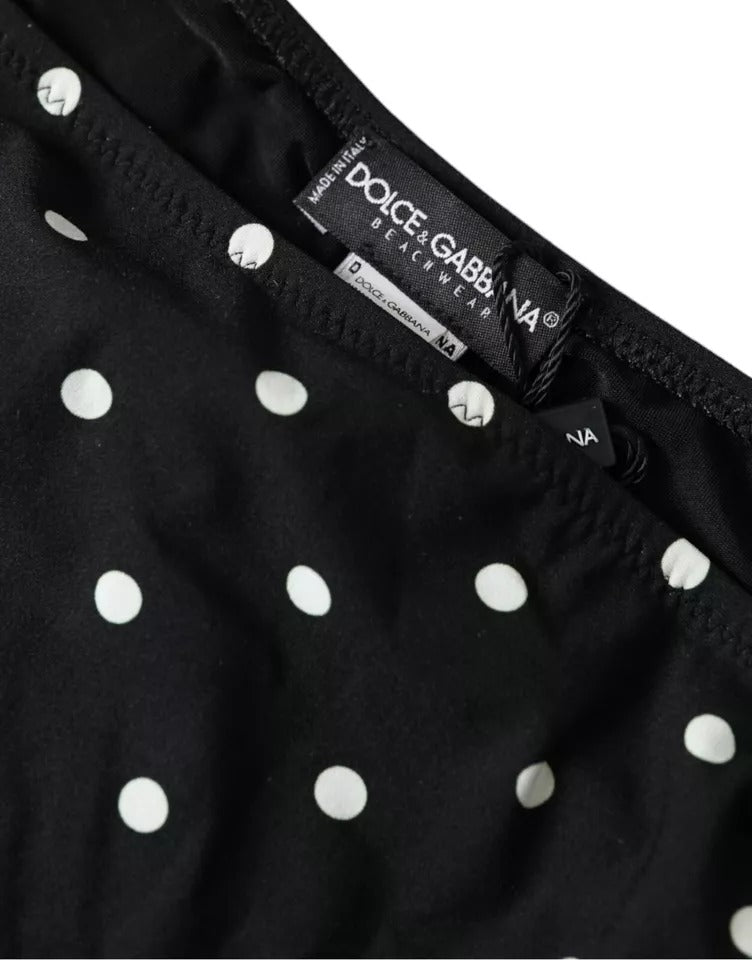 Maillot de bain Dolce &amp; Gabbana à pois noirs