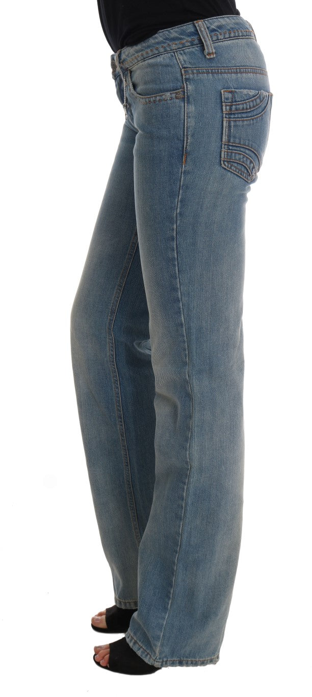 Jean classique en coton bleu délavé Costume National