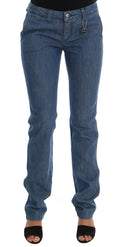 Jean slim en coton bleu délavé Costume National