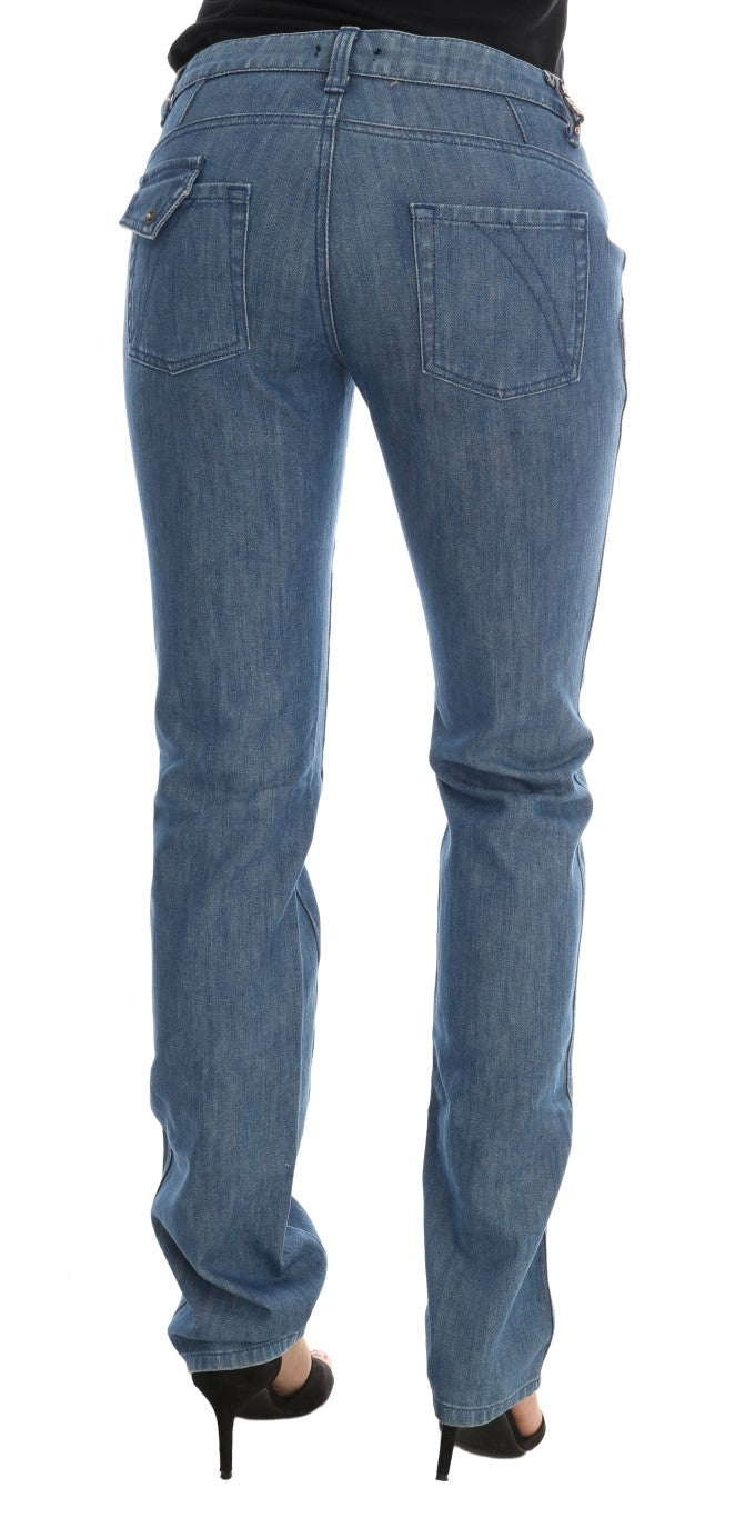 Jean slim en coton bleu délavé Costume National