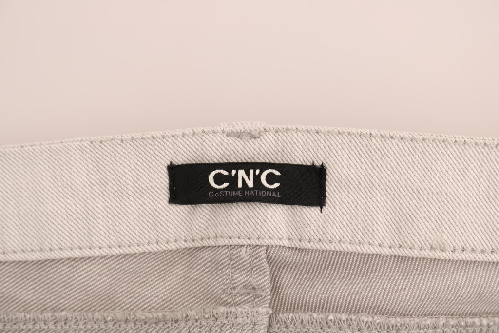 Jean slim en coton stretch blanc Costume National