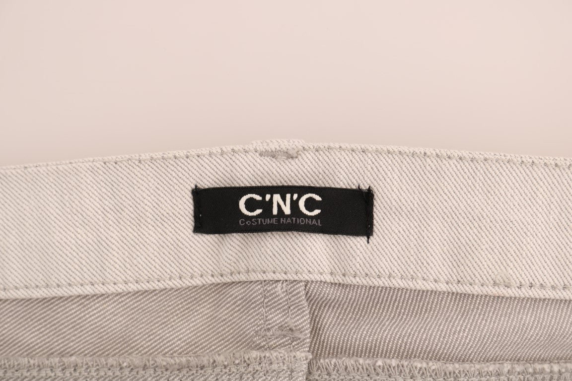 Jean slim en coton stretch blanc Costume National