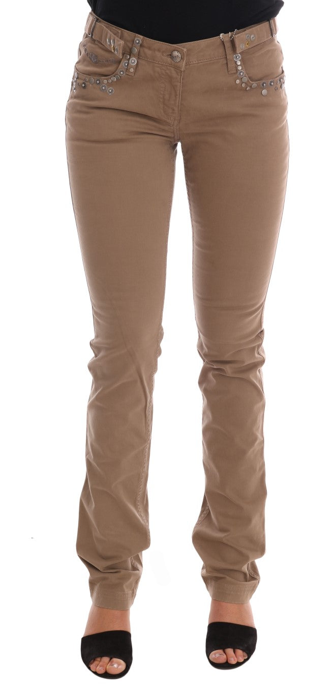 Jean slim en coton stretch beige Costume National
