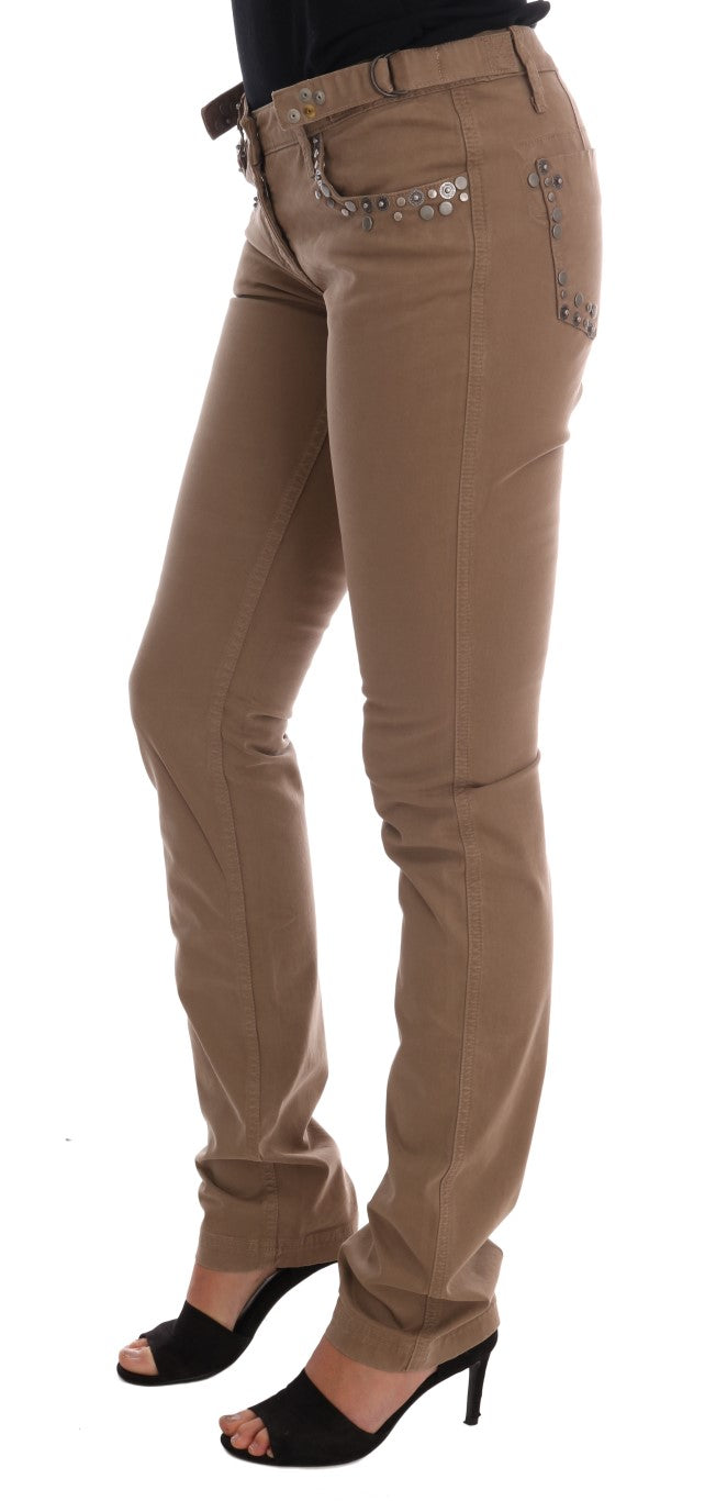 Jean slim en coton stretch beige Costume National