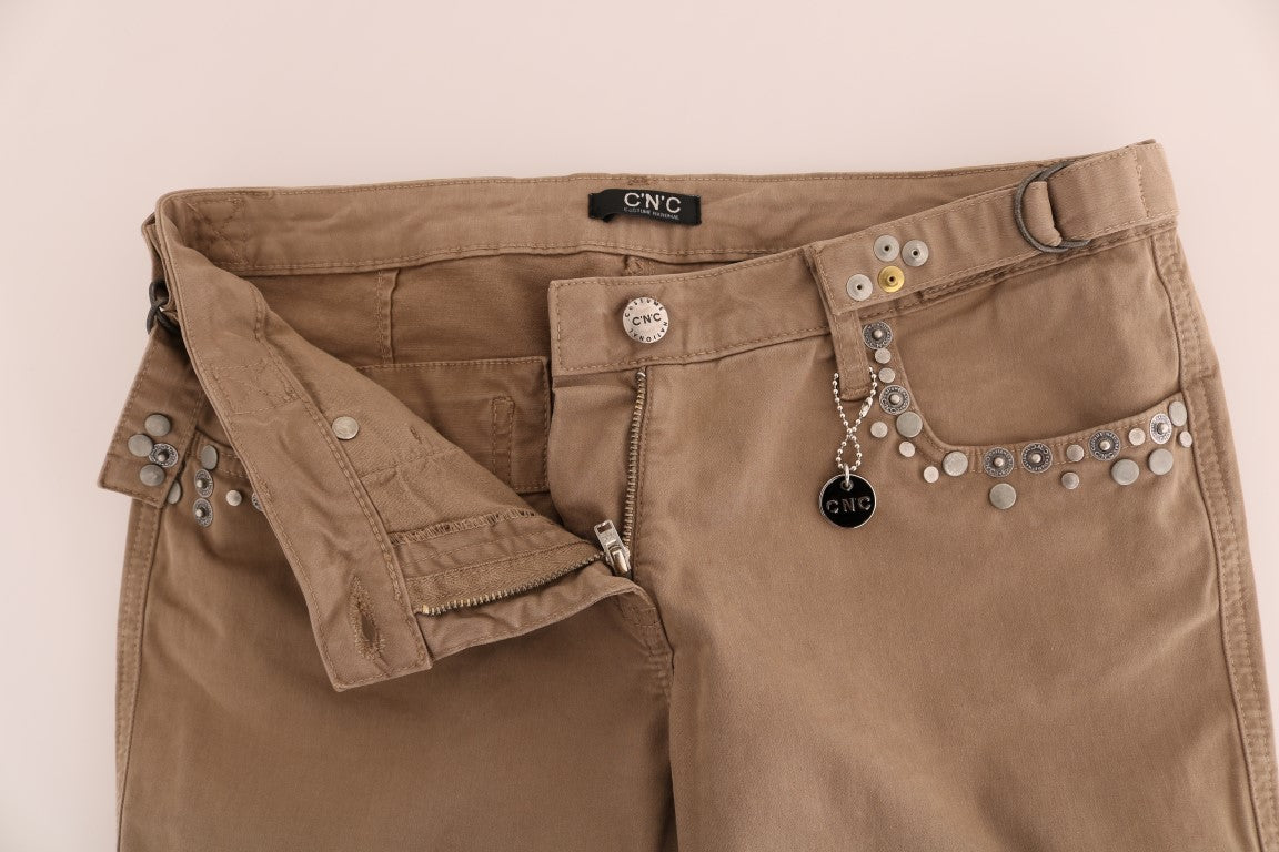 Jean slim en coton stretch beige Costume National