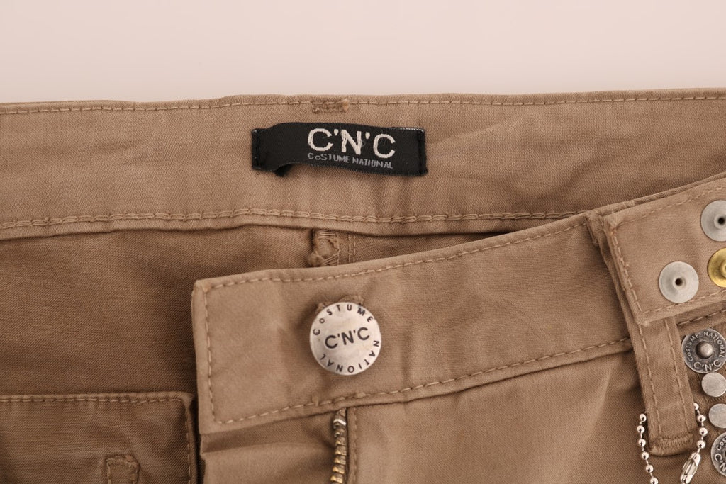 Jean slim en coton stretch beige Costume National