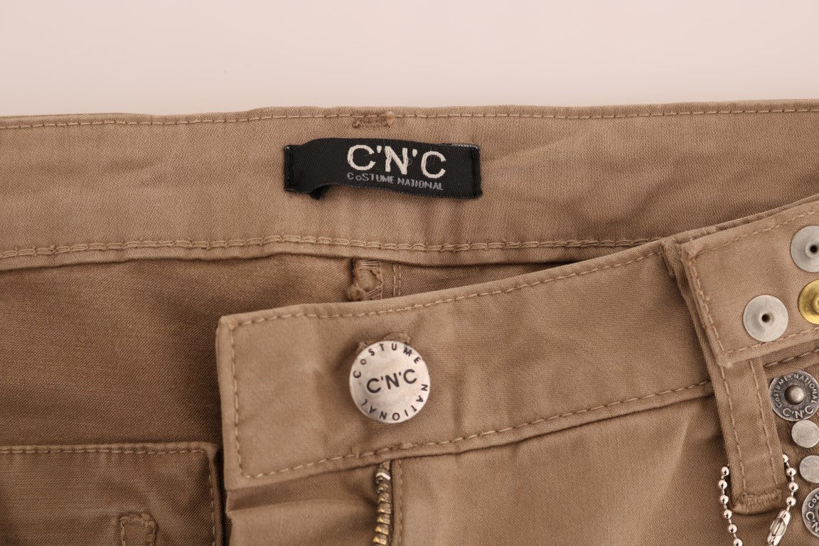 Jean slim en coton stretch beige Costume National