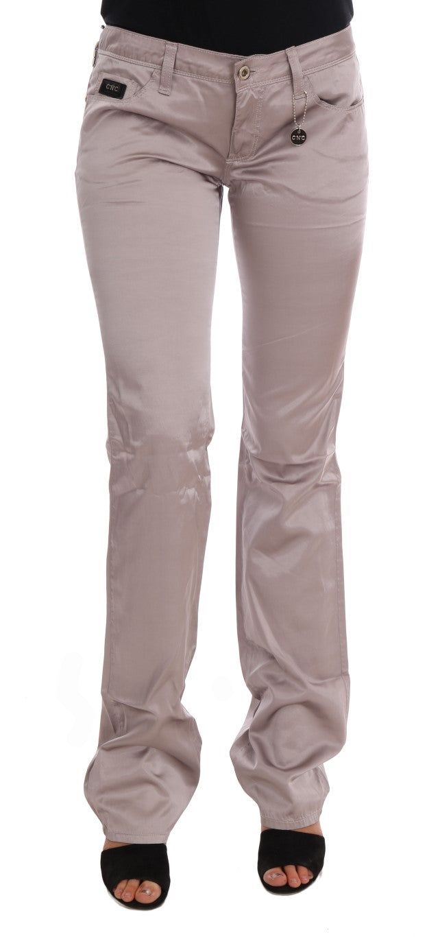 Jean slim en coton beige Costume National
