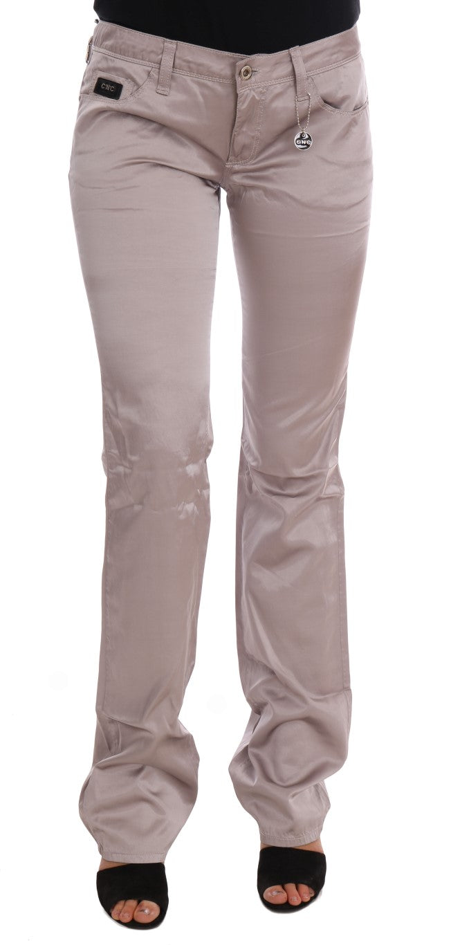 Jean slim en coton beige Costume National