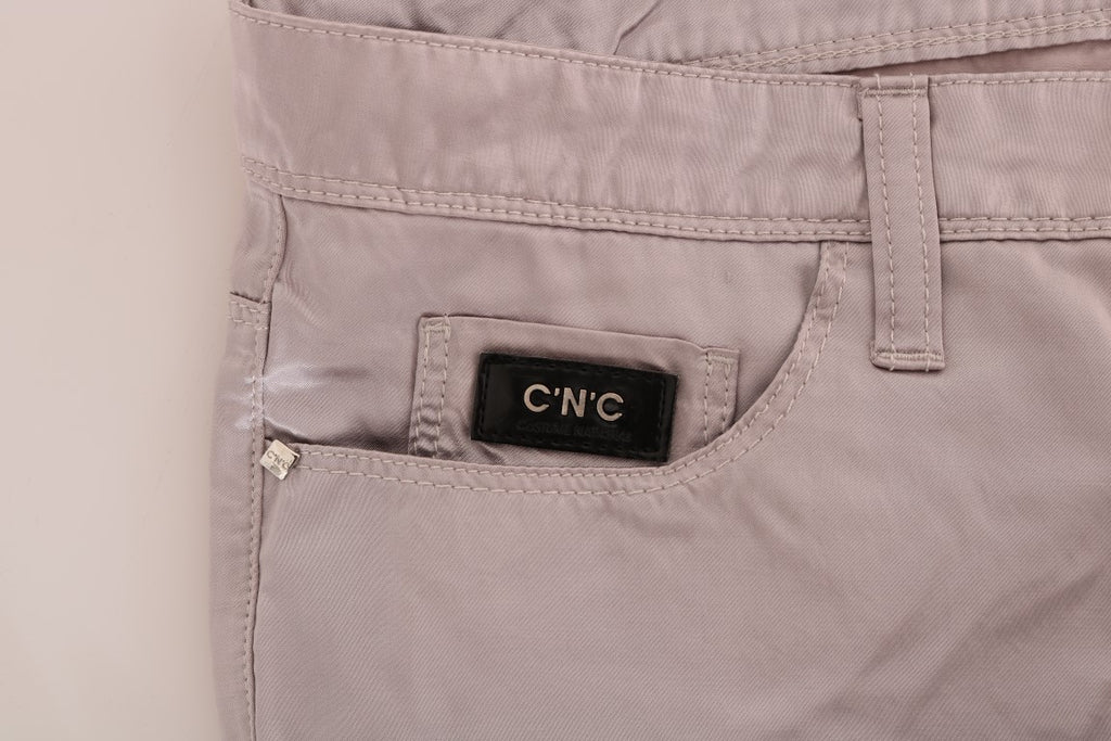 Jean slim en coton beige Costume National