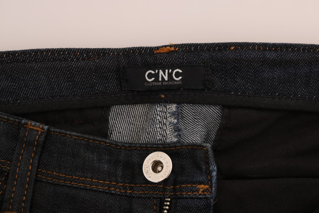 Jean slim bleu foncé en coton Costume National