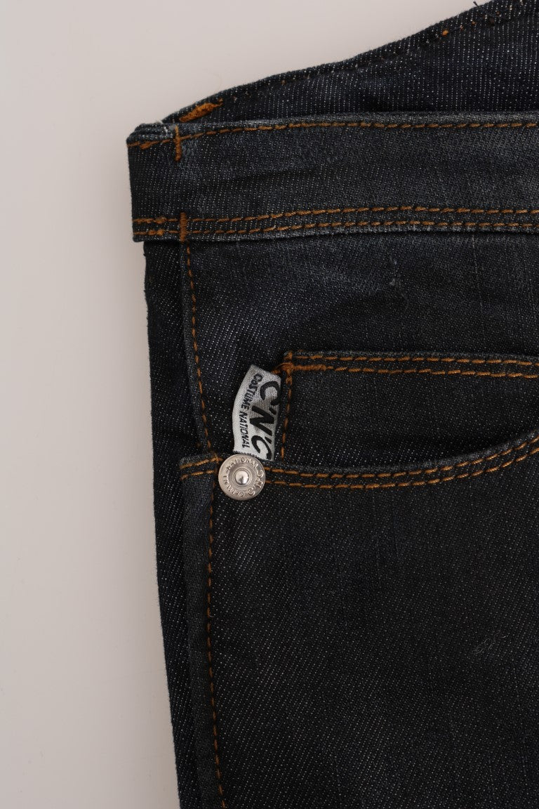Jean slim bleu foncé en coton Costume National