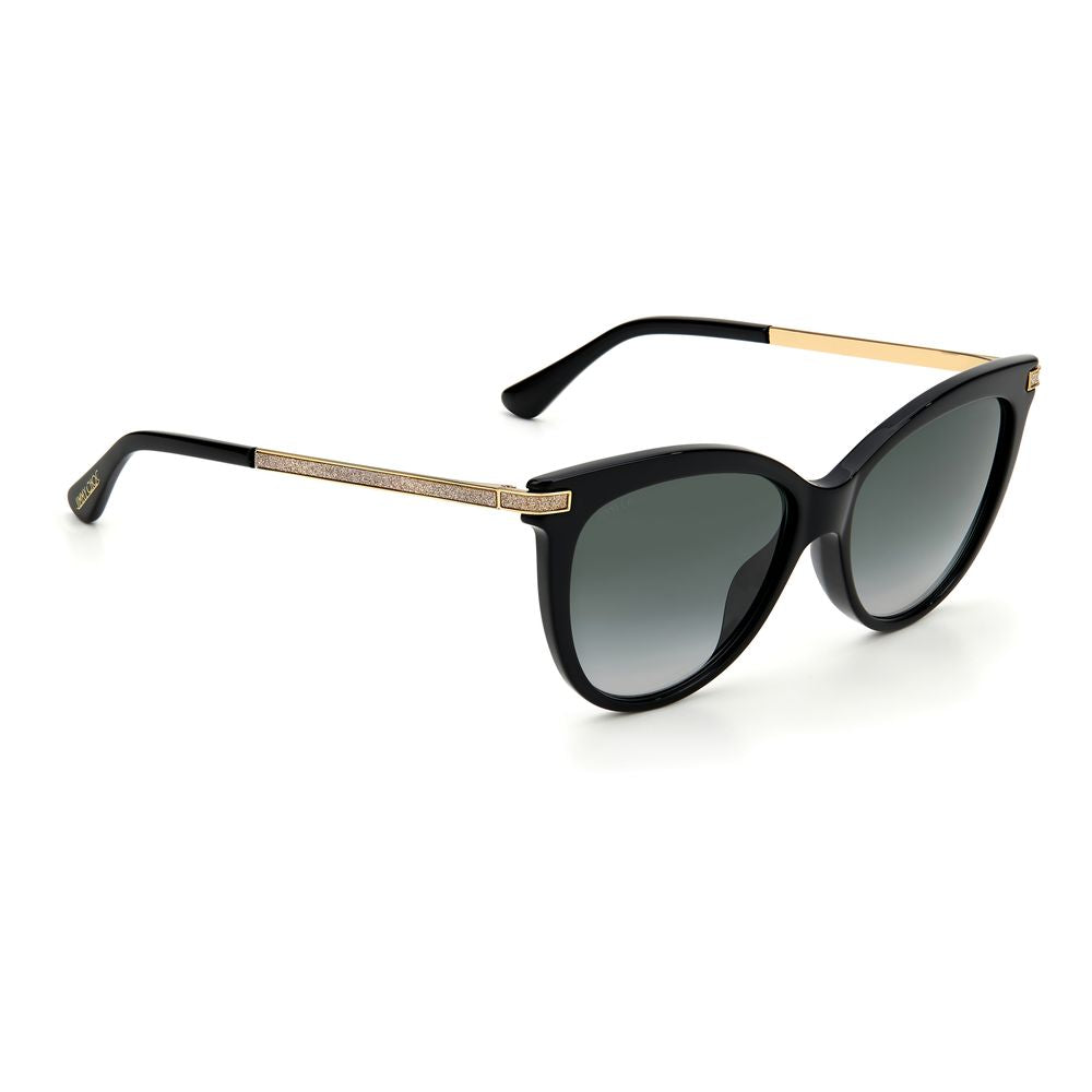 Lunettes de soleil Jimmy Choo en acétate noir