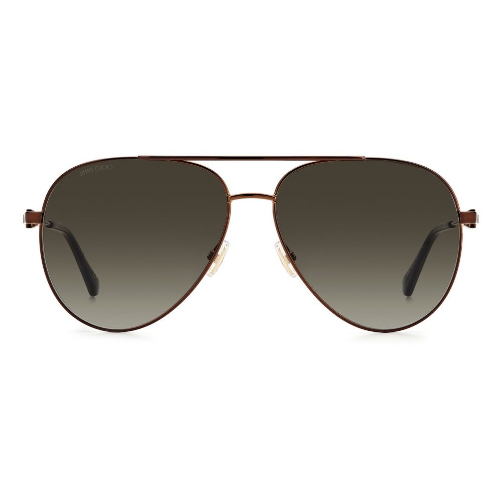 Lunettes de soleil Jimmy Choo en métal marron