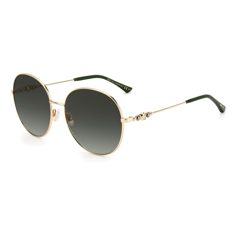 Lunettes de soleil Jimmy Choo en acier inoxydable bicolore